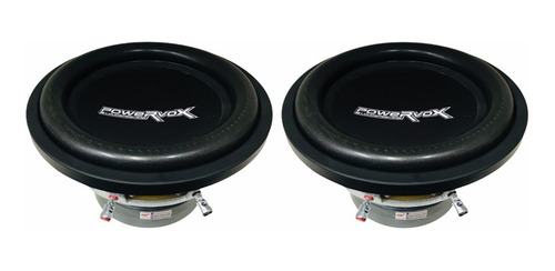 Kit 2 Subwoofer Power Vox 10'' Sw 1200 600w Rms 4 Ohms