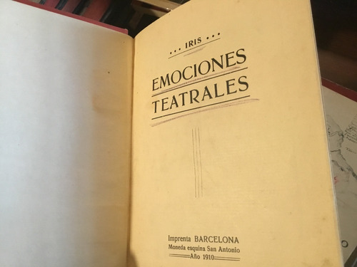 Iris (inés Echeverría De Larraín) Emociones Teatrales 1910