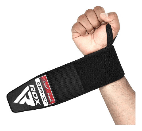 Muñequeras Para Levantamientos De Pesas W2 Rdx Gym Fitness Color Negro