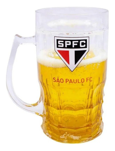 Caneca Acrílico Com Revestimento Gel 400ml São Paulo Mileno