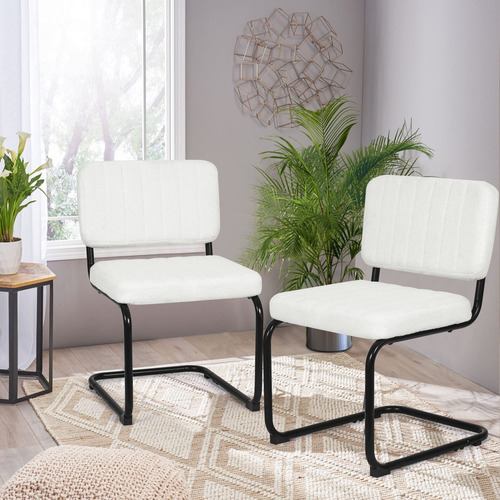 Homebeez Juego De 2 Sillas De Comedor Sin Brazos Sillas