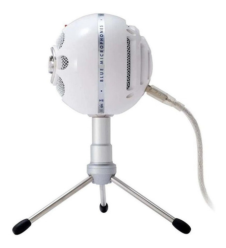 Imagen 3 de 10 de Micrófono Blue Snowball Ice condensador cardioide blanco