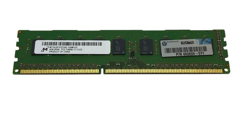 Memoria Ecc Udimm 4gb Pc3-12800e Hp Proliant Ml110 G7