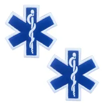Comprar 2 Parches Médicos, Emt Ems Paramédico Médico Estrella De 