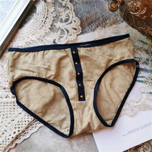 Calzoncillos De Malla De Cintura Baja Estilo Punk Para Mujer