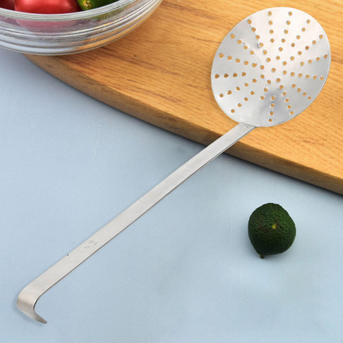 Colador De Aceite Con Mango Largo, Cuchara Para Freír, 16cm