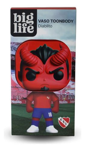 Vaso Diablo Rojo Independiente Con Sorbete