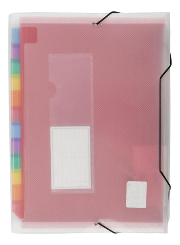 Carpeta Transparente Con Fuelles De Colores Artel