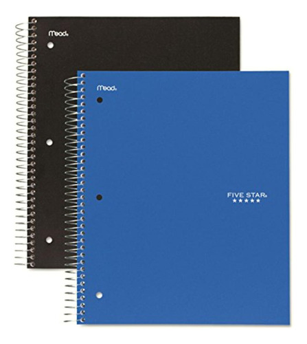 Five Star Spiral Notebook, 3 Subject, 150 College Ruled