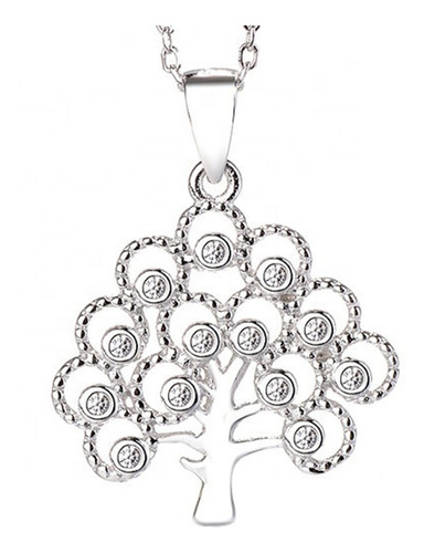  Collar Plata 925 Mujer Dama Arbol Vida Fruta 