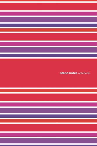 Steno Notes Notebook: 120 Pages, 6x9 Inch, White Paper, Greg