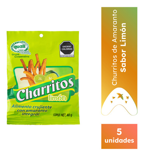 Churritos Amaranto Limón Quali Pack X 5 - Snack, Sin Gluten