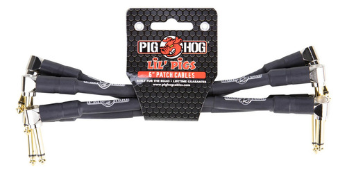 Pig Hog Lil' Pigs 6'' Pack De 4 Cables Interpedal De 15cm
