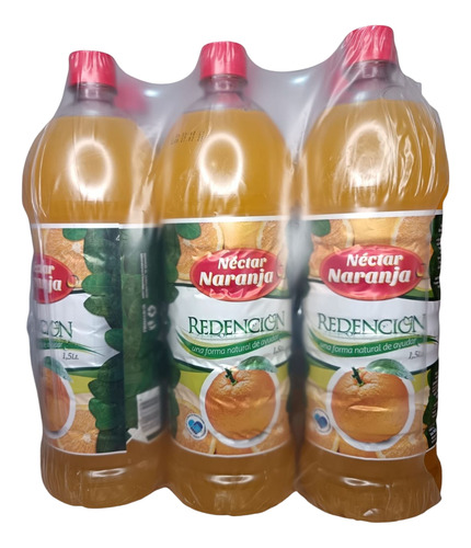 Jugo Redencion Naranja 1.5l Pack 6 Plástico Envasado