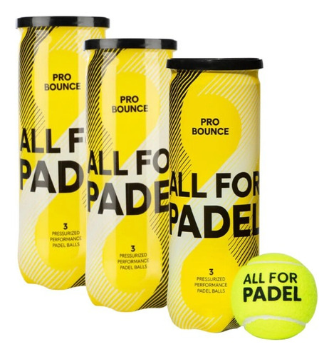 adidas Speed Pro Afp Tubo De Pelotas De Padel 9pzs