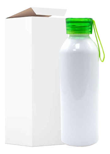 Botella Agua Aluminio Sport Para Sublimar 750ml Tapa Color