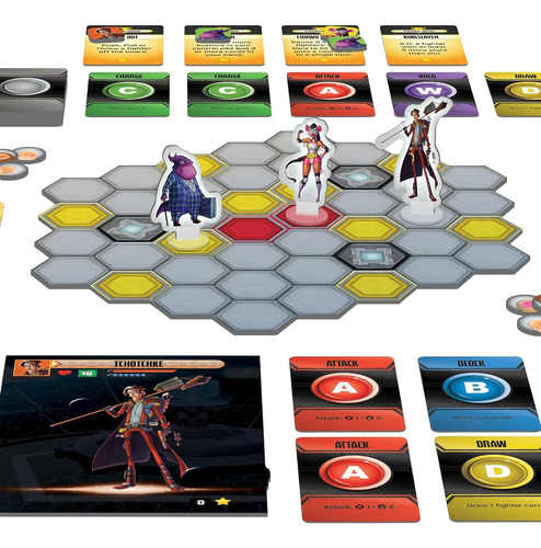 Juego De Mesa Super Punch Fighter: ¡juego Arcade De Combate