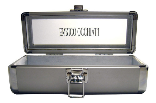 Imagen 3 de 4 de Estuche Aluminio Tapa Vidrio Anteojos Accesorios Bijouterie