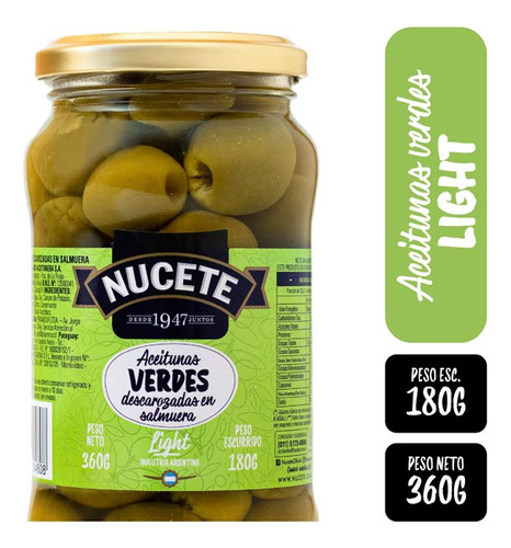 Aceitunas  Vdedeslig 180 Gr Nucete Encurtidos