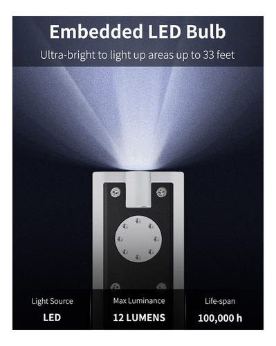 Linterna Led Tipo Llavero Portátil De 12 Lúmenes, Ultrabril
