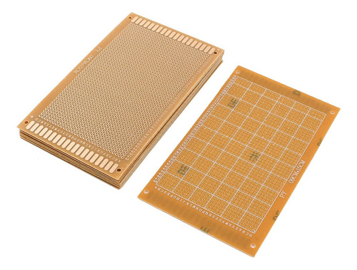 Uxcell 10pcs 3.5 In X 5.9 Diy Prototipo Papel Pcb Un Solo