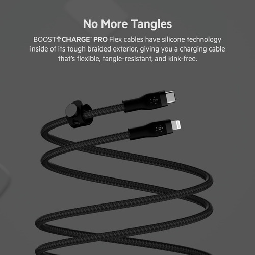 Cable Usb Tipo C A Lightning Belkin Boostcharge Pro Flex