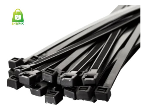 Abraçadeira Nylon Preto 150x3,6mm Pacote Com 100 Unidades