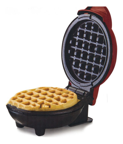 Mini Wafflera Electrica Personal Waffle Redonda Portable