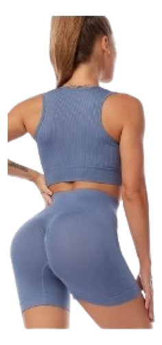 L Conjunto Deportivo Mujer Gym Yoga Shorts Levanta Gluteos