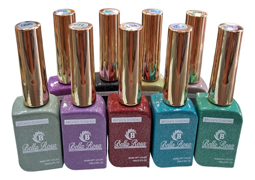 01 Esmalte Bela Rosa 15ml Brilho Unhas Led/uv Unha Promoção