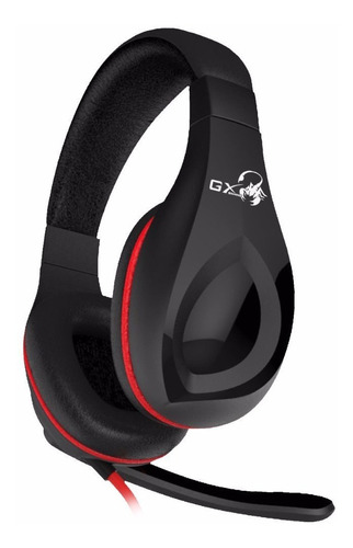 Auricular Headset Gx Genius Hs G560 Gaming Rojo Y Negro