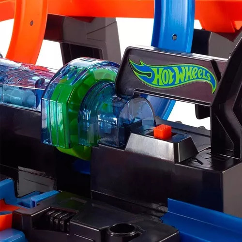Brinquedo Pista Grande Hot Wheels Espiral De Batidas - Loop Triplo