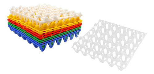 20 Piezas 30 Bandejas De Plástico Para Huevos Aves De
