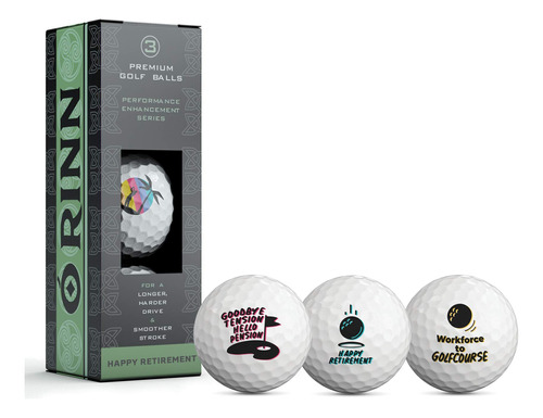 O'rinn Pelota Golf Jubilacion 3 Unidad Regalo Para Golfista