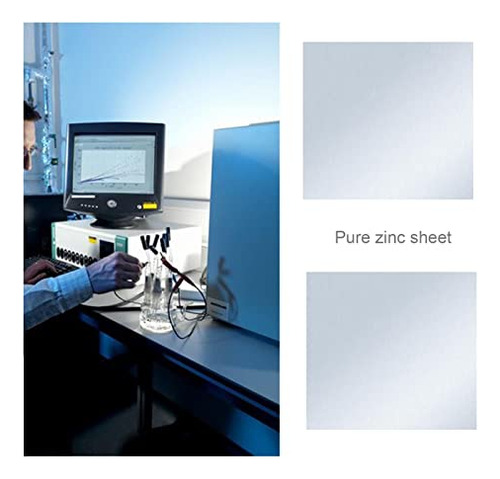 Placa Zinc Puro Hoja 140x140x0.2mm Quimica Subterráneo Cienc