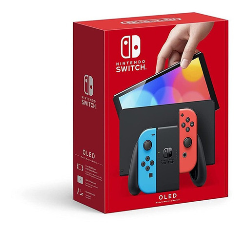 Consola Nintendo Switch Modelo Oled Con Neon Red & Neon Blue