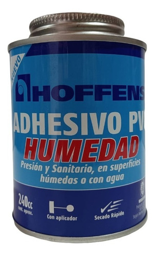 Pack 2 Adhesivos Pvc Humedad 240cc Hoffens