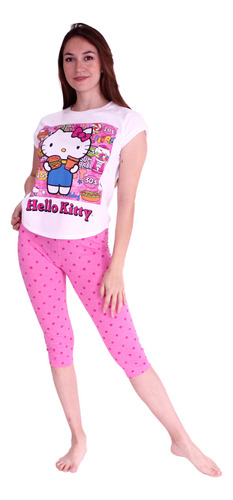 Pijama Mujer Algodón Estampado Hello Kitty S1021239-0155