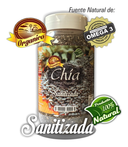 Chia Sanitizada Organica