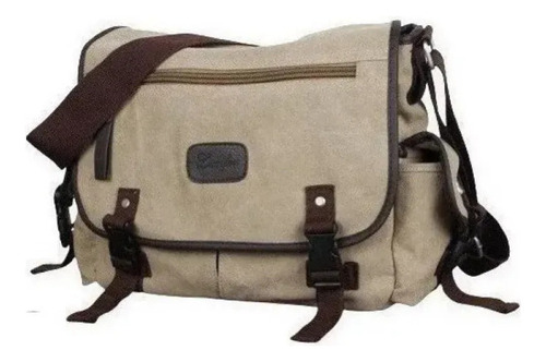 - Mochila De Lona Para Hombre Cartero Bandolera