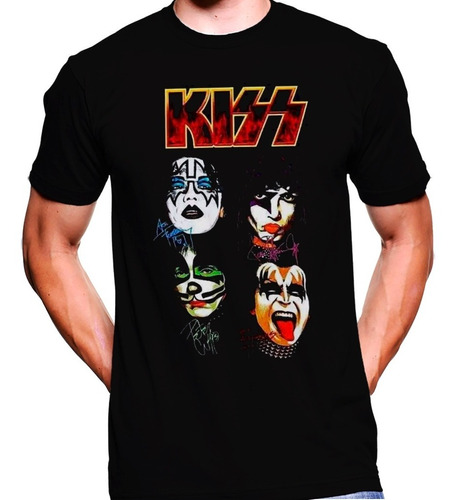 Camiseta Premium Rock Estampada Kiss 07