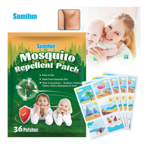 Pegatinas H2y 36 Unidades, Repelentes De Mosquitos Para Niño