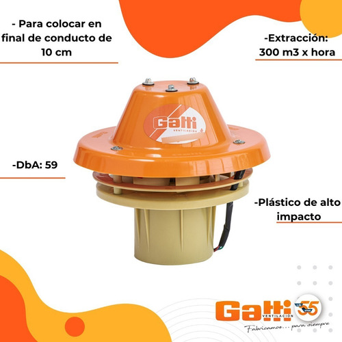 Extractor De Aire Satelital 10 Cm Para Baño/cocina