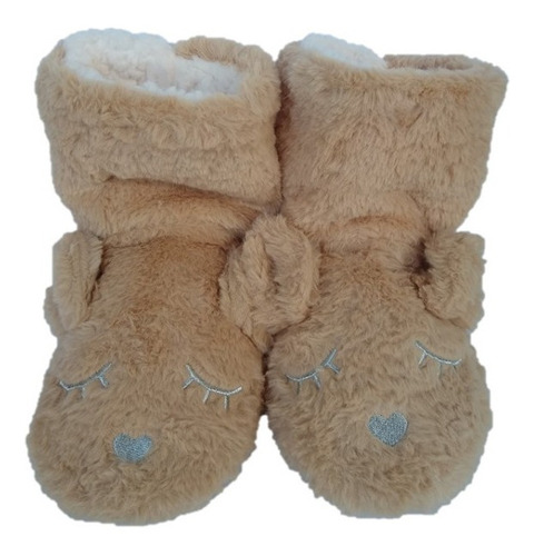 Botinha Pantufa Adulto Feminina Inverno Antiderrapante