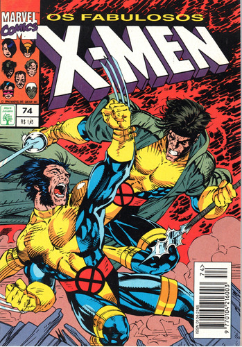 Os Fabulosos X-men N° 74 - 84 Páginas Em Português - Editora Abril - Formato 13,5 X 19 - Capa Mole - 1994 - Bonellihq Cx03 Abr24