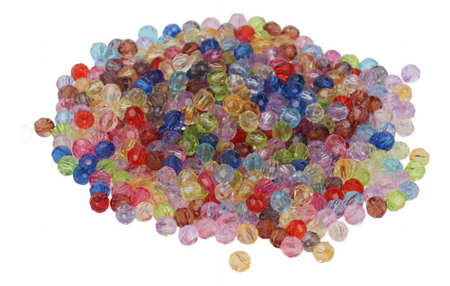 Spacer Beads, 500 Unidades, Redondas, Coloridas, Redondas, A
