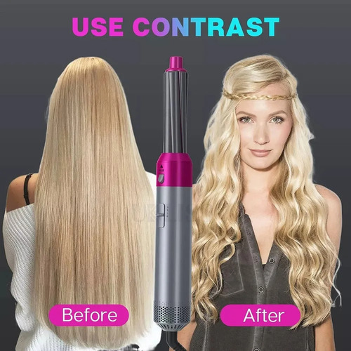Cepillo Secador De Pelo 5 En 1 Para Peinado De Mujer