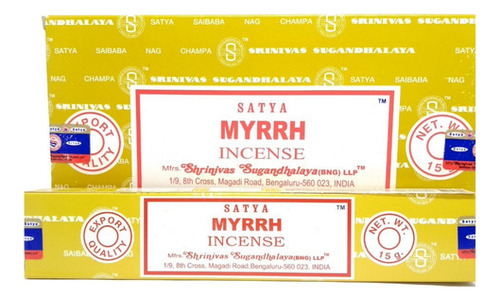 Incienso Massala Satya Myrrh Myrrh X.12 un.15 g