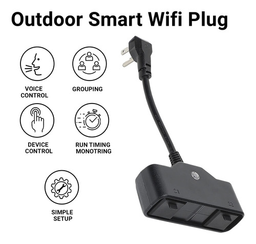 Enchufe Led Inteligente Lunabode - Enchufe Wifi De Exteri...