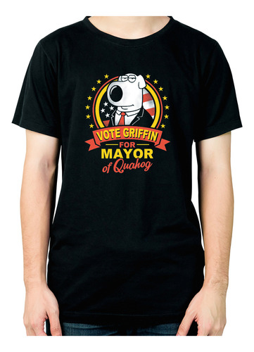 Remera Padre De Familia Vote Brian Griffin 436 Dtg Minos